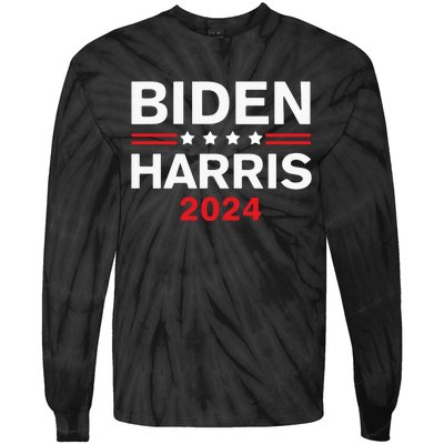 Biden Harris 2024 Tie-Dye Long Sleeve Shirt