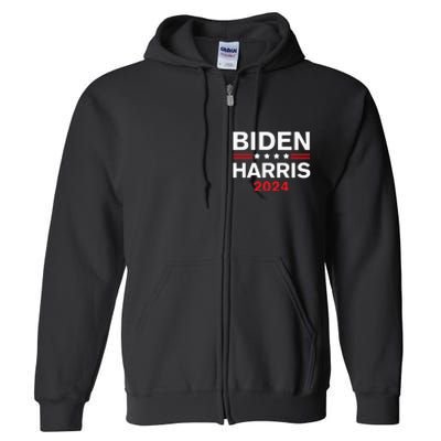 Biden Harris 2024 Full Zip Hoodie