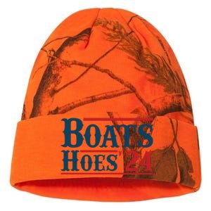 Boats Hoes 2024 Boats And Hoes Funny Summer Funny Boating Funny Lake Funny River Kati Licensed 12" Camo Beanie