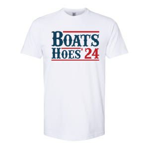 Boats Hoes 2024 Boats And Hoes Funny Summer Funny Boating Funny Lake Funny River Softstyle CVC T-Shirt