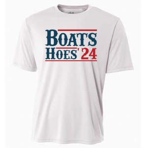 Boats Hoes 2024 Boats And Hoes Funny Summer Funny Boating Funny Lake Funny River Cooling Performance Crew T-Shirt