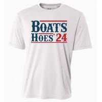 Boats Hoes 2024 Boats And Hoes Funny Summer Funny Boating Funny Lake Funny River Cooling Performance Crew T-Shirt