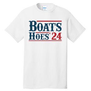 Boats Hoes 2024 Boats And Hoes Funny Summer Funny Boating Funny Lake Funny River Tall T-Shirt