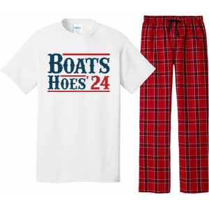 Boats Hoes 2024 Boats And Hoes Funny Summer Funny Boating Funny Lake Funny River Pajama Set