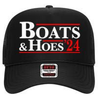 Boats & Hoes 24 Vintage For Your Step Brothers High Crown Mesh Back Trucker Hat