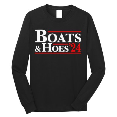 Boats & Hoes 24 Vintage For Your Step Brothers Long Sleeve Shirt