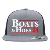 Boats & Hoes 24 Vintage For Your Step Brothers Flat Bill Trucker Hat