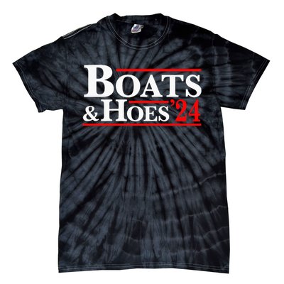 Boats & Hoes 24 Vintage For Your Step Brothers Tie-Dye T-Shirt