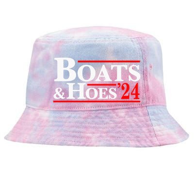 Boats & Hoes 24 Vintage For Your Step Brothers Tie-Dyed Bucket Hat