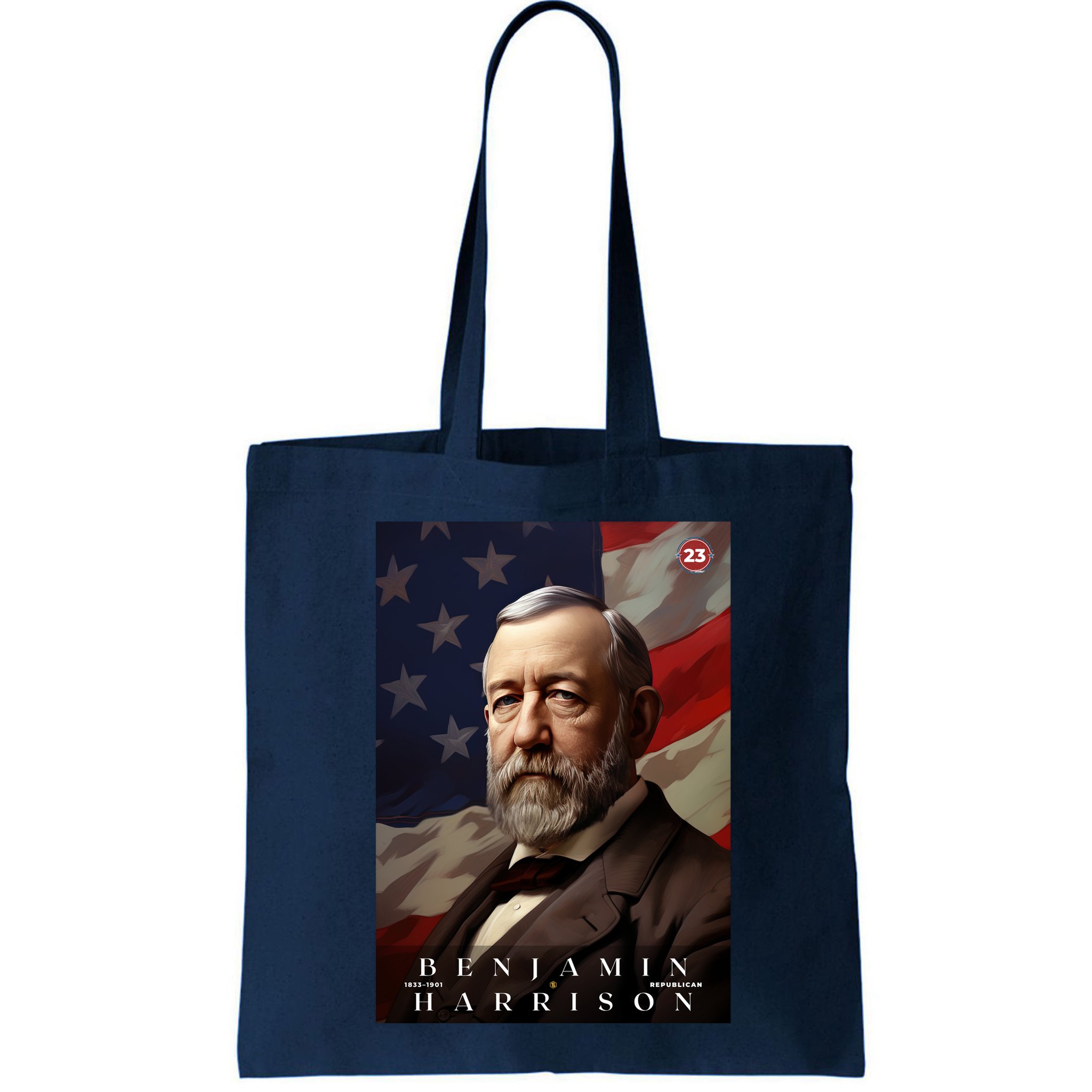 Benjamin Harrison 23rd President Of The United States Portrait Bag
