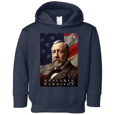 Benjamin Harrison 23rd President Of The United States Portrait Toddler Hoodie