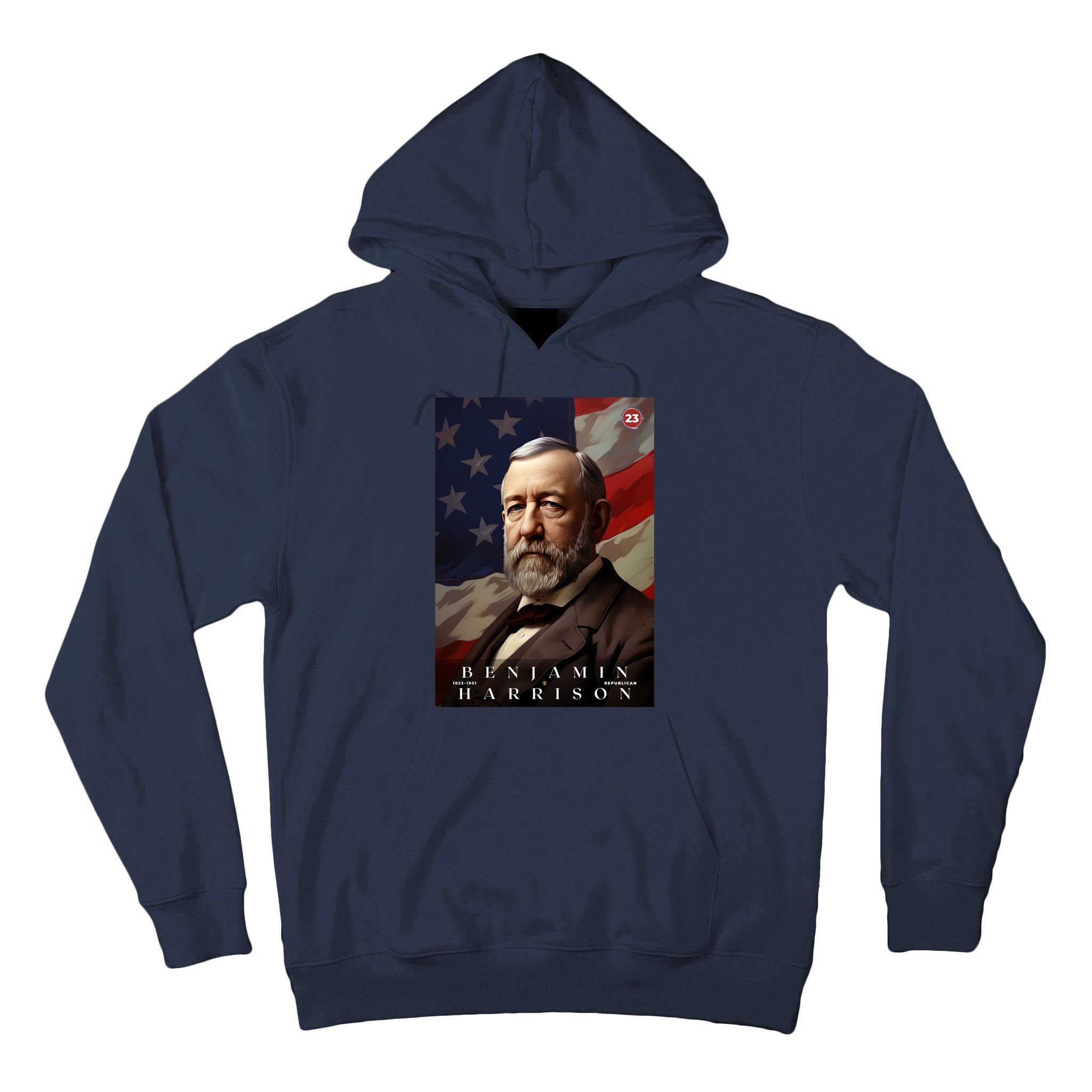 Benjamin Harrison 23rd President Of The United States Portrait Tall Hoodie