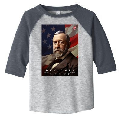 Benjamin Harrison 23rd President Of The United States Portrait Toddler Fine Jersey T-Shirt