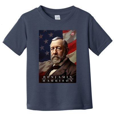 Benjamin Harrison 23rd President Of The United States Portrait Toddler T-Shirt