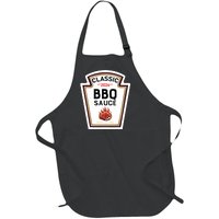 Bbq Halloween 2024 Costume Sauce Group Condiment Full-Length Apron With Pockets