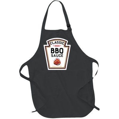 Bbq Halloween 2024 Costume Sauce Group Condiment Full-Length Apron With Pockets