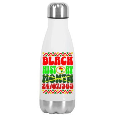 Black History 24/7 Stainless Steel Insulated Water Bottle