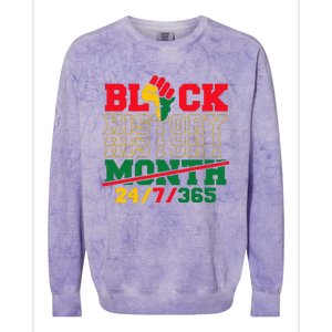 Black History 247365 Black History Month Colorblast Crewneck Sweatshirt