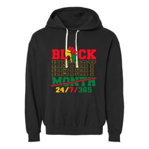 Black History 247365 Black History Month Garment-Dyed Fleece Hoodie