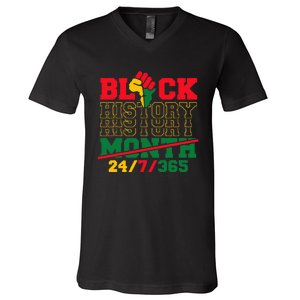 Black History 247365 Black History Month V-Neck T-Shirt