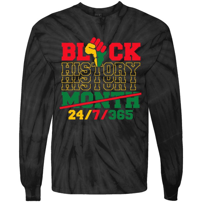 Black History 247365 Black History Month Tie-Dye Long Sleeve Shirt