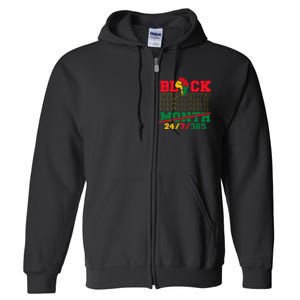 Black History 247365 Black History Month Full Zip Hoodie