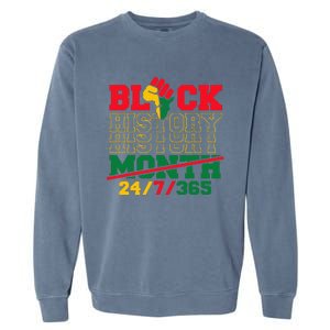 Black History 247365 Black History Month Garment-Dyed Sweatshirt