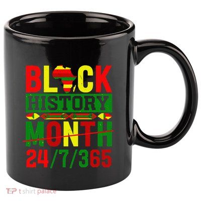Black History 247365 African Pride Panafrican Colors 11oz C Handle Ceramic Mug