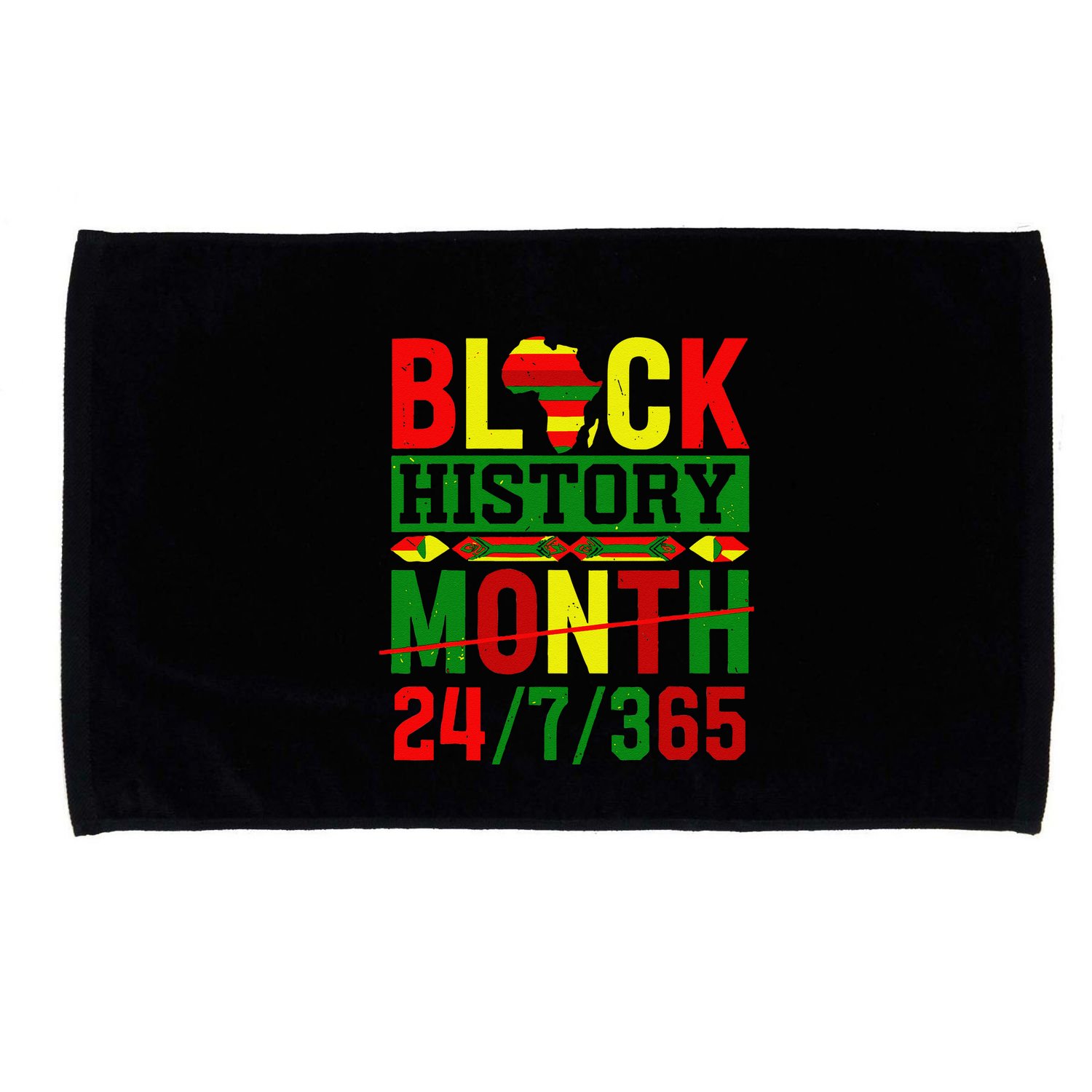 Black History 247365 African Pride Panafrican Colors Microfiber Hand Towel