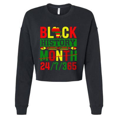 Black History 247365 African Pride Panafrican Colors Cropped Pullover Crew