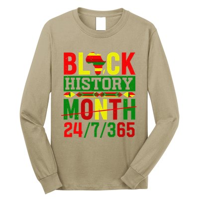 Black History 247365 African Pride Panafrican Colors Long Sleeve Shirt