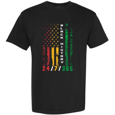 Black History 247365 African American Flag African Garment-Dyed Heavyweight T-Shirt