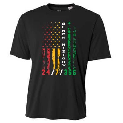 Black History 247365 African American Flag African Cooling Performance Crew T-Shirt