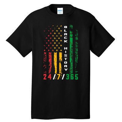 Black History 247365 African American Flag African Tall T-Shirt