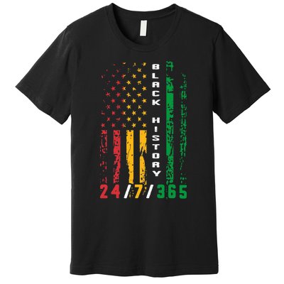 Black History 247365 African American Flag African Premium T-Shirt