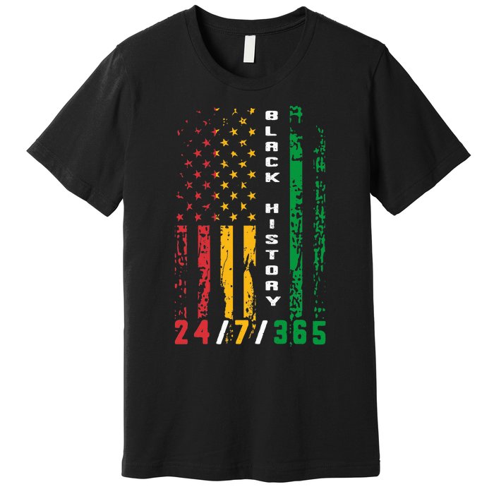 Black History 247365 African American Flag African Premium T-Shirt