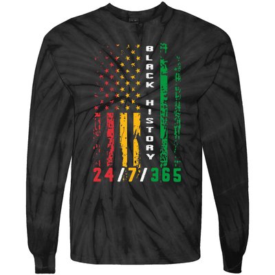 Black History 247365 African American Flag African Tie-Dye Long Sleeve Shirt