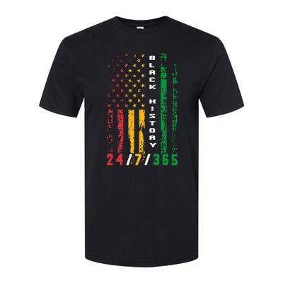 Black History 247365 African American Flag African Softstyle CVC T-Shirt