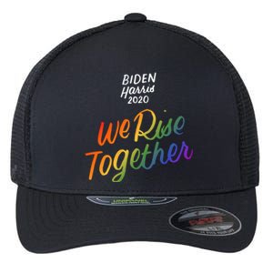 Biden Harris 2020 Joe Kamala Lgbt We Rise Together Equality Meaningful Gift Flexfit Unipanel Trucker Cap