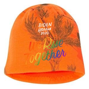 Biden Harris 2020 Joe Kamala Lgbt We Rise Together Equality Meaningful Gift Kati - Camo Knit Beanie