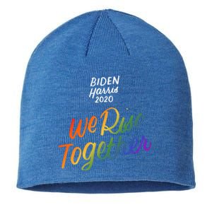 Biden Harris 2020 Joe Kamala Lgbt We Rise Together Equality Meaningful Gift Sustainable Beanie