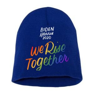 Biden Harris 2020 Joe Kamala Lgbt We Rise Together Equality Meaningful Gift Short Acrylic Beanie