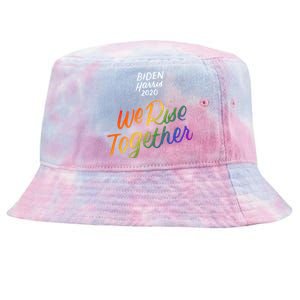 Biden Harris 2020 Joe Kamala Lgbt We Rise Together Equality Meaningful Gift Tie-Dyed Bucket Hat