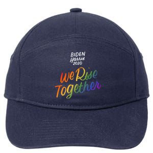 Biden Harris 2020 Joe Kamala Lgbt We Rise Together Equality Meaningful Gift 7-Panel Snapback Hat