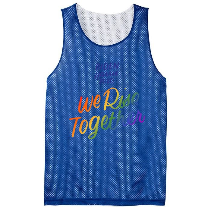 Biden Harris 2020 Joe Kamala Lgbt We Rise Together Equality Gift Mesh Reversible Basketball Jersey Tank