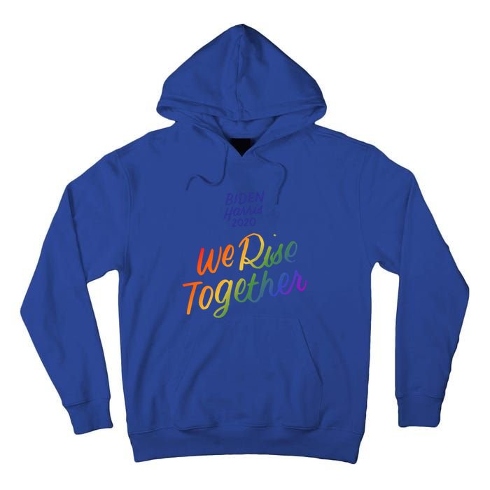 Biden Harris 2020 Joe Kamala Lgbt We Rise Together Equality Gift Tall Hoodie