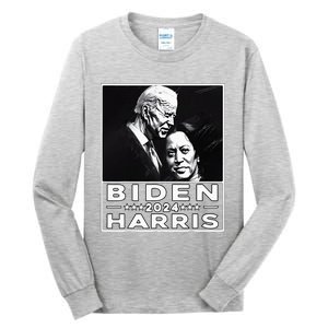 Biden Harris 2024 47th President Election Joe Biden Kamala Tall Long Sleeve T-Shirt