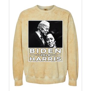 Biden Harris 2024 47th President Election Joe Biden Kamala Colorblast Crewneck Sweatshirt