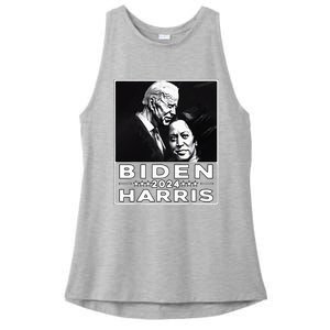 Biden Harris 2024 47th President Election Joe Biden Kamala Ladies PosiCharge Tri-Blend Wicking Tank