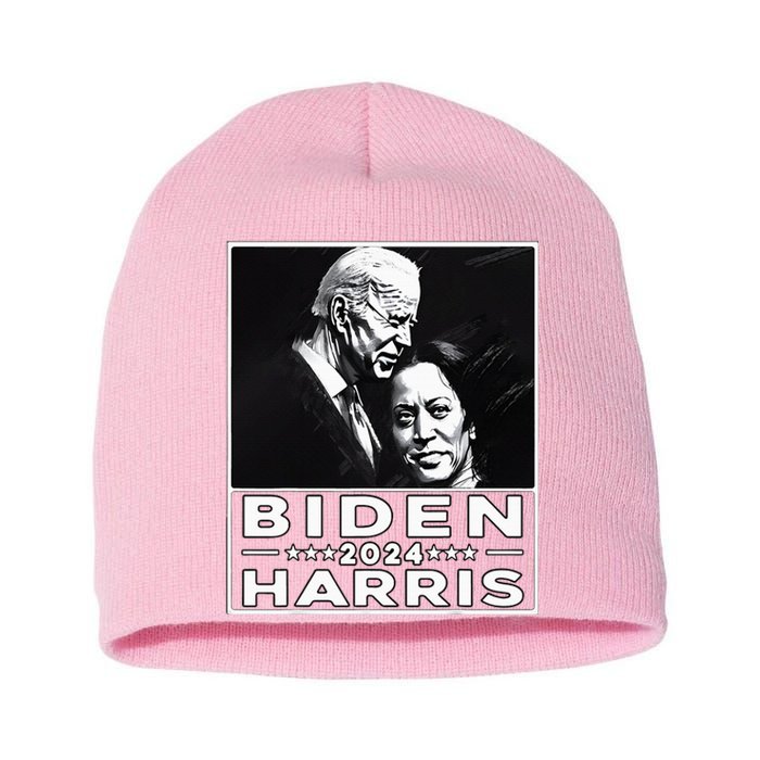 Biden Harris 2024 47th President Election Joe Biden Kamala Short Acrylic Beanie